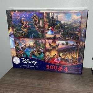 Disney Character Puzzle. 4x500 Piece Puzzles.